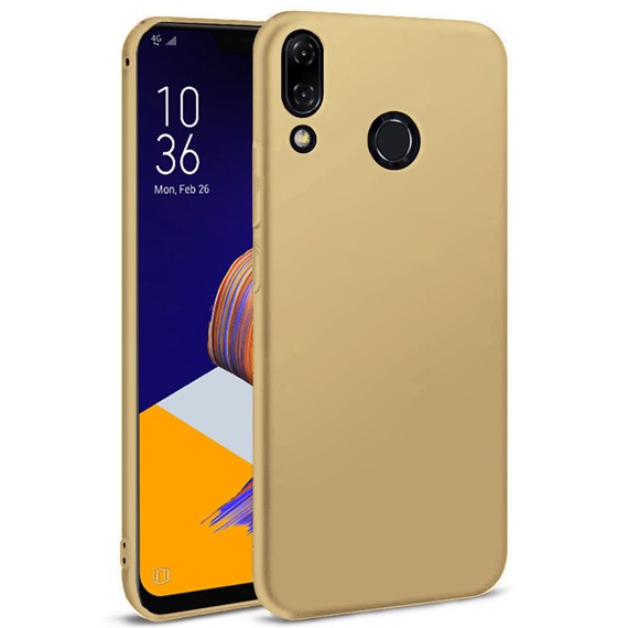 Microsonic Matte Silicone Asus Zenfone 5 6 2 ZE620KL Kılıf Gold 1
