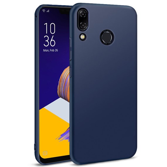 Microsonic Matte Silicone Asus Zenfone 5Z 6 2 ZS620KL Kılıf Lacivert 1