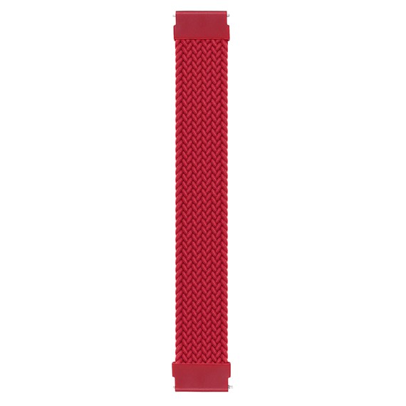 Microsonic Amazfit Bip Kordon Medium Size 155mm Braided Solo Loop Band Kırmızı 1