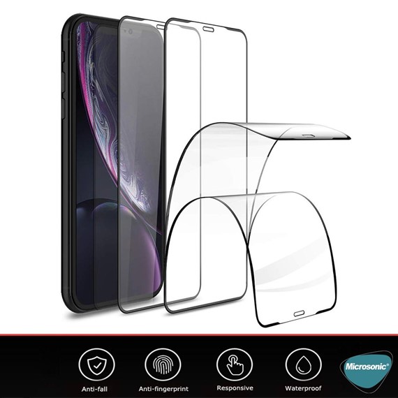 Microsonic Apple iPhone SE 2020 Crystal Seramik Nano Ekran Koruyucu Siyah 2 Adet 3