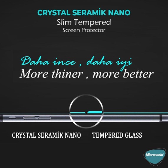 Microsonic Apple iPhone 7 Plus Crystal Seramik Nano Ekran Koruyucu Beyaz 2 Adet 7