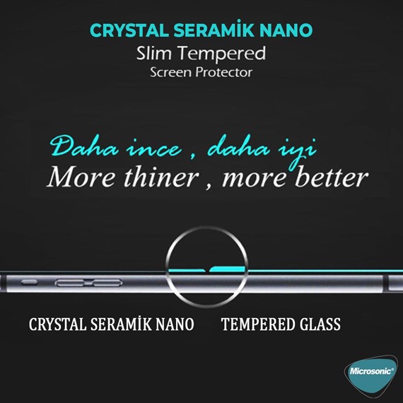 Microsonic General Mobile GM 22 Plus Crystal Seramik Nano Ekran Koruyucu Siyah 2 Adet 7