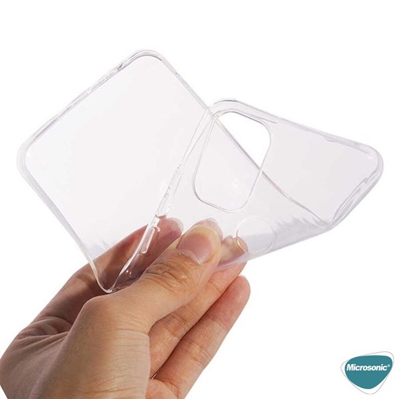 Microsonic General Mobile GM 21 Pro Kılıf Transparent Soft Beyaz 3