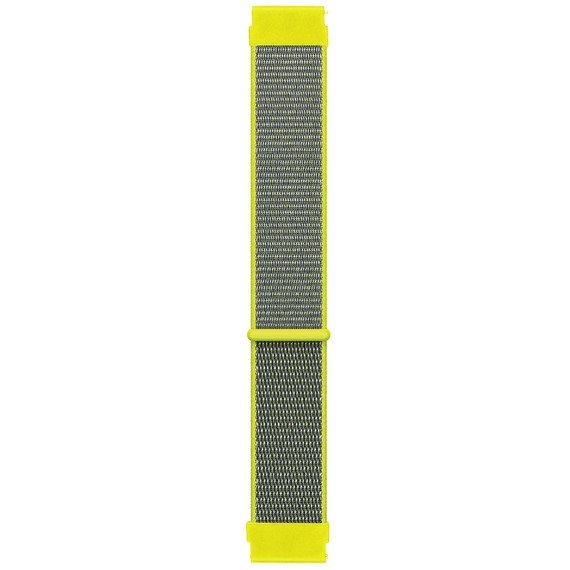 Microsonic Amazfit GTR 2 Classic 47mm Hasırlı Kordon Woven Sport Loop Sarı 1