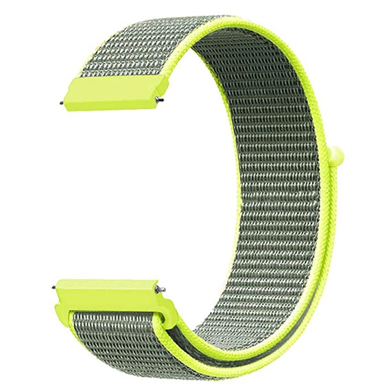 Microsonic Huawei Watch GT2 Pro Hasırlı Kordon Woven Sport Loop Sarı 2