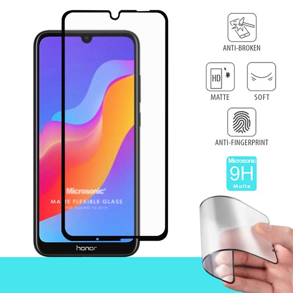 Microsonic Huawei Y6 2019 Seramik Matte Flexible Ekran Koruyucu Siyah 1