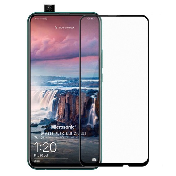Microsonic Huawei Y9 Prime 2019 Seramik Matte Flexible Ekran Koruyucu Siyah 2
