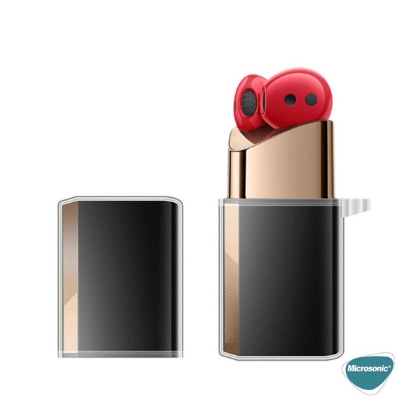 Microsonic Huawei FreeBuds Lipstick Kılıf Transparent Clear Soft Şeffaf 2