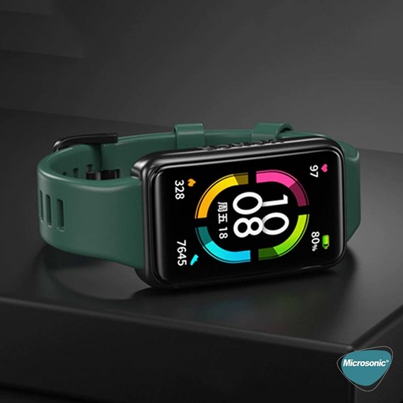 Microsonic Huawei Band 6 Kordon Silicone Sport Band Kırmızı 6