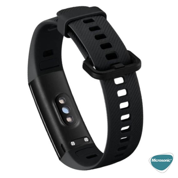 Microsonic Huawei Honor Band 4 Kordon Silicone Sport Band Beyaz 3