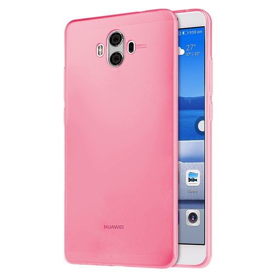 Microsonic Huawei Mate 10 Transparent Soft Kılıf Pembe 1