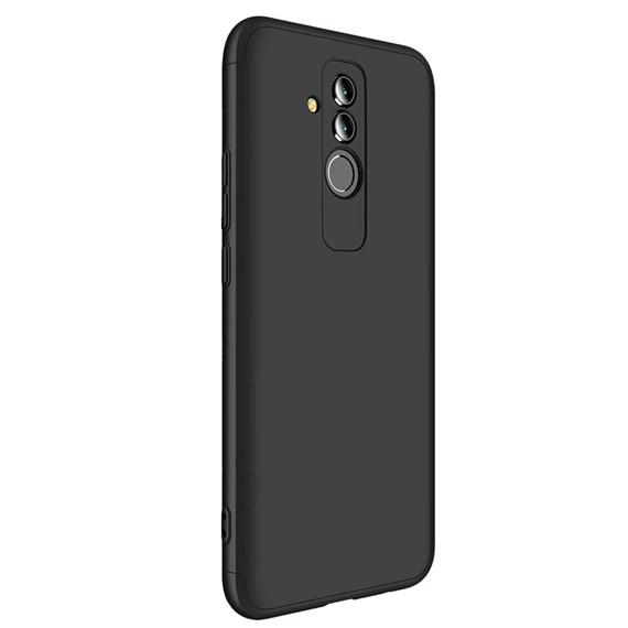 Microsonic Huawei Mate 20 Lite Kılıf Double Dip 360 Protective Siyah 2