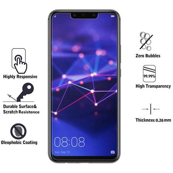 Microsonic Huawei Mate 20 Lite Temperli Cam Ekran Koruyucu 5