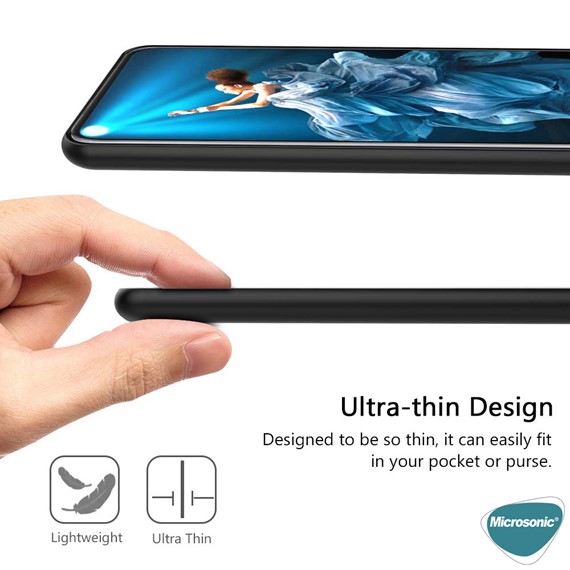 Microsonic Matte Silicone Huawei Mate 40 Pro Kılıf Siyah 5