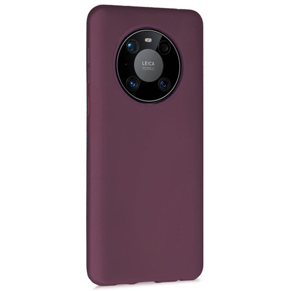 Microsonic Matte Silicone Huawei Mate 40 Pro Kılıf Mor 2