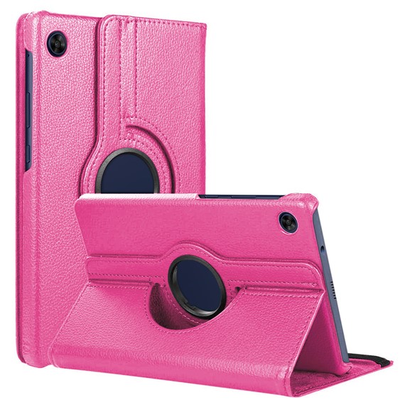 Microsonic Huawei MatePad T10S Kılıf 360 Rotating Stand Deri Pembe 1