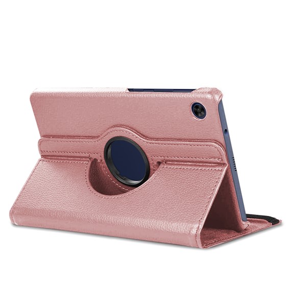 Microsonic Huawei MatePad SE Kılıf 360 Rotating Stand Deri Rose Gold 2