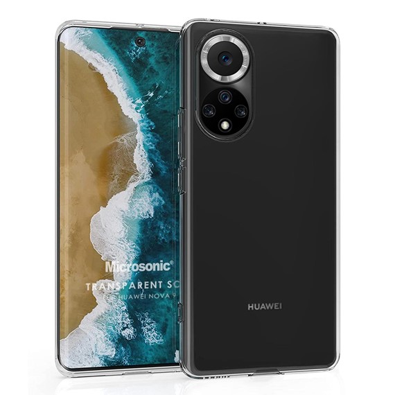 Microsonic Huawei Nova 9 Kılıf Transparent Soft Beyaz 1