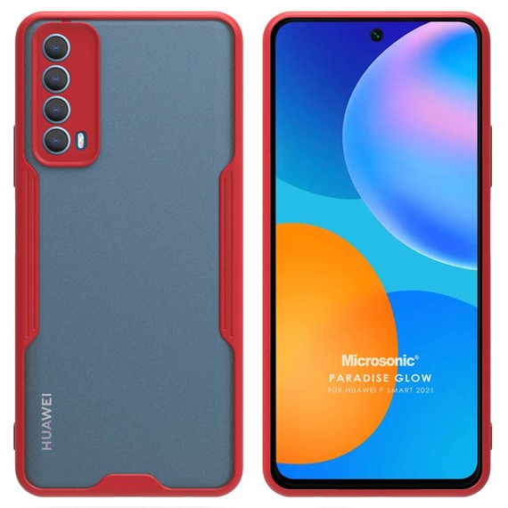 Microsonic Huawei P Smart 2021 Kılıf Paradise Glow Kırmızı 1