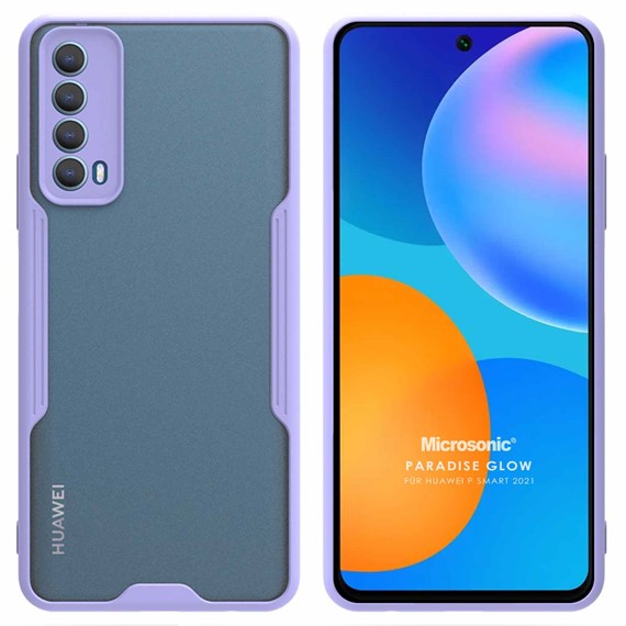 Microsonic Huawei P Smart 2021 Kılıf Paradise Glow Lila 1