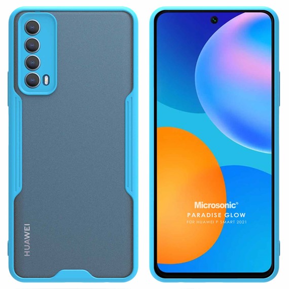 Microsonic Huawei P Smart 2021 Kılıf Paradise Glow Turkuaz 1