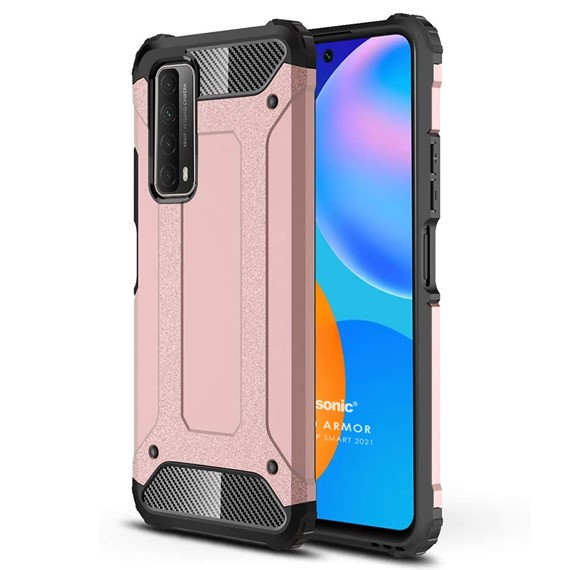 Microsonic Huawei P Smart 2021 Kılıf Rugged Armor Rose Gold 1