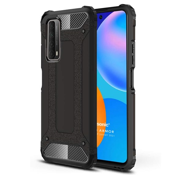 Microsonic Huawei P Smart 2021 Kılıf Rugged Armor Siyah 1