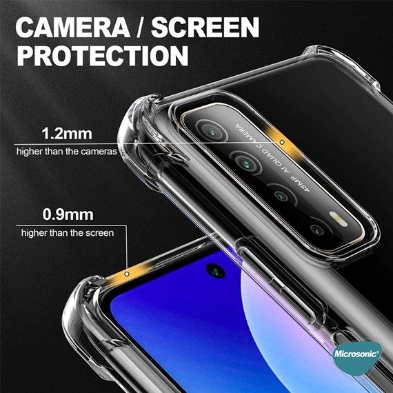 Microsonic Huawei P Smart 2021 Kılıf Shock Absorbing Şeffaf 6