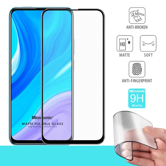 Microsonic Huawei Y9S Seramik Matte Flexible Ekran Koruyucu Siyah 1