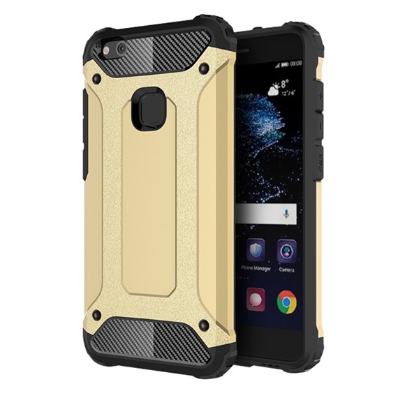 Microsonic Huawei P10 Lite Kılıf Rugged Armor Gold 1