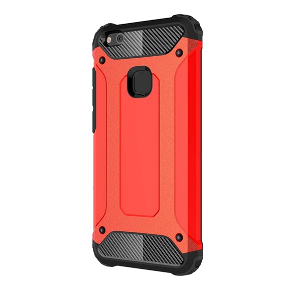 Microsonic Huawei P10 Lite Kılıf Rugged Armor Kırmızı 2