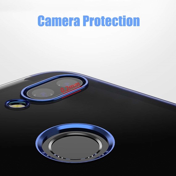 Microsonic Huawei P20 Lite Kılıf Skyfall Transparent Clear Mavi 5