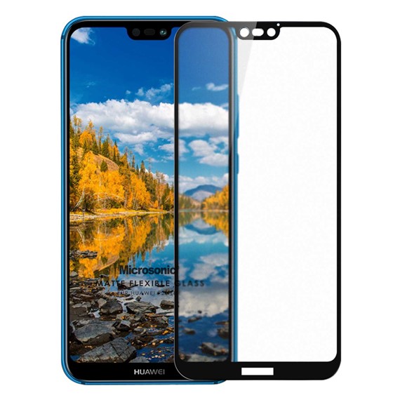 Microsonic Huawei P20 Lite Seramik Matte Flexible Ekran Koruyucu Siyah 2