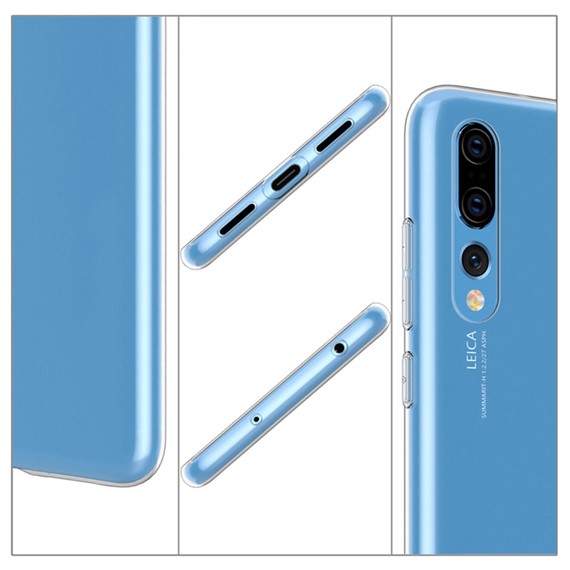 Microsonic Huawei P20 Pro Kılıf Transparent Soft Beyaz 4