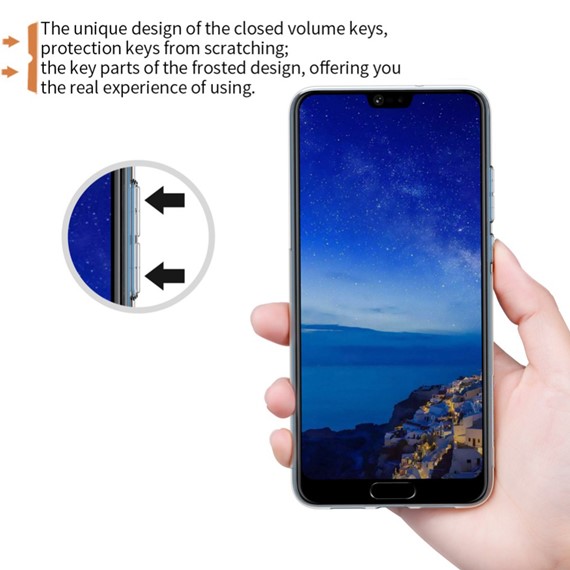 Microsonic Huawei P20 Pro Kılıf Transparent Soft Beyaz 5