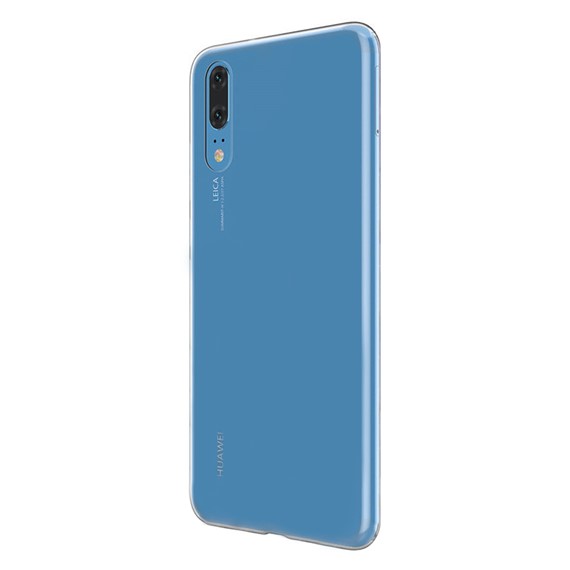 Microsonic Huawei P20 Kılıf Transparent Soft Beyaz 2