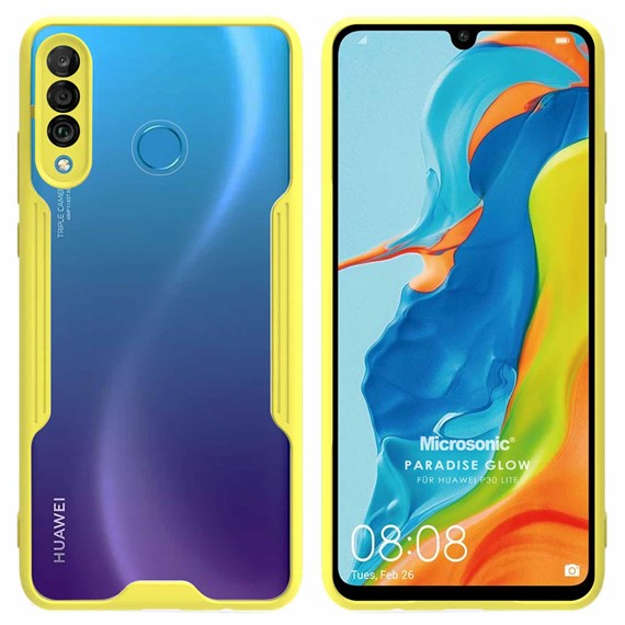 Microsonic Huawei P30 Lite Kılıf Paradise Glow Sarı 1