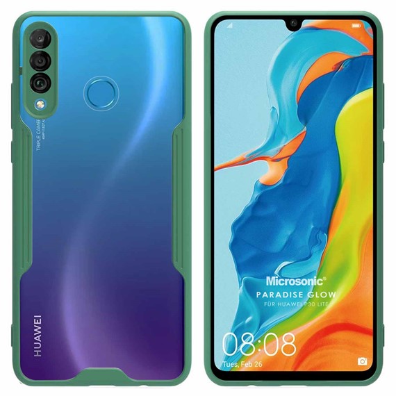 Microsonic Huawei P30 Lite Kılıf Paradise Glow Yeşil 1