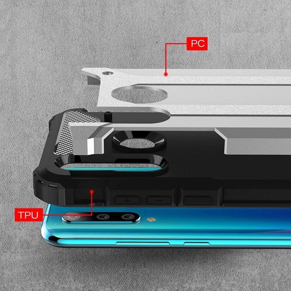 Microsonic Huawei P30 Lite Kılıf Rugged Armor Kırmızı 3