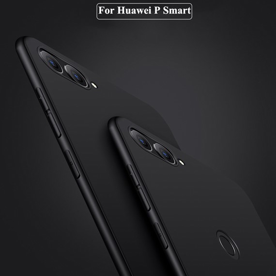 Microsonic Matte Silicone Huawei P Smart Kılıf Siyah 5