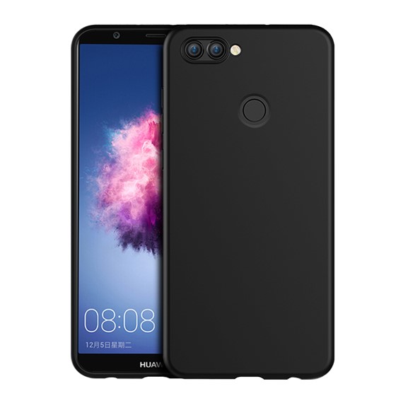 Microsonic Matte Silicone Huawei P Smart Kılıf Siyah 1