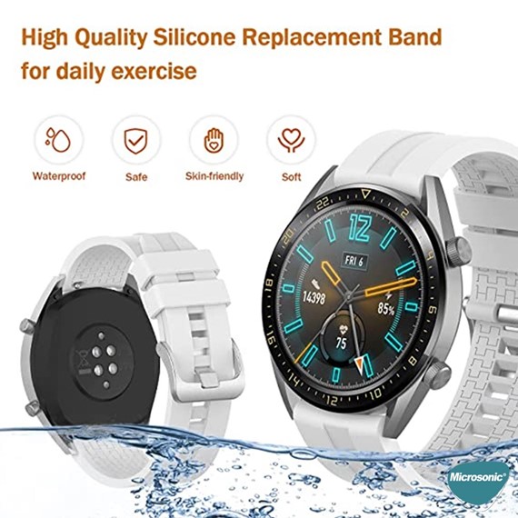 Microsonic Xiaomi Mi Watch Kordon Silicone RapidBands Turuncu 4