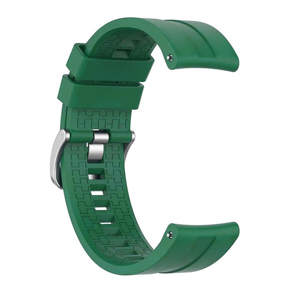 Microsonic Oppo Watch 41mm Kordon Silicone RapidBands Koyu Yeşil Siyah Pimli 1