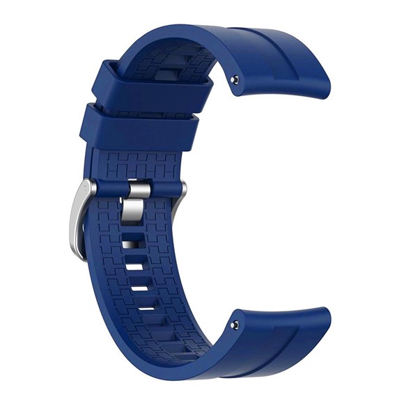 Microsonic Oppo Watch 46mm Kordon Silicone RapidBands Lacivert Gümüş Pimli 1