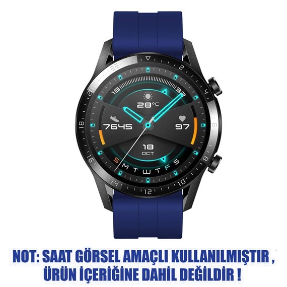 Microsonic Samsung Galaxy Watch 4 Classic 46mm Kordon Silicone RapidBands Lacivert 2