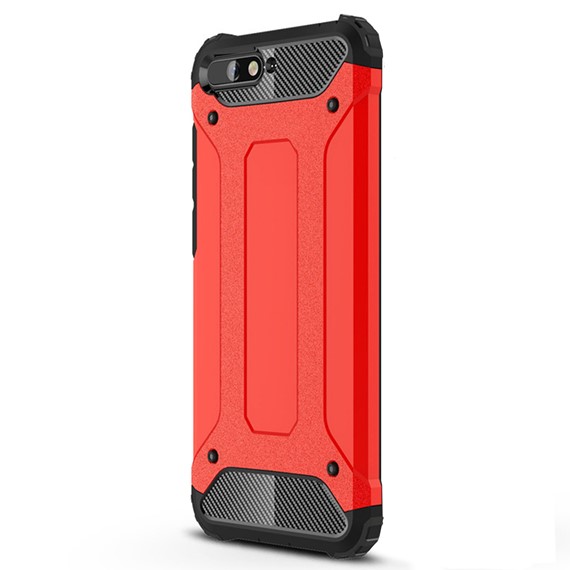 Microsonic Huawei Y6 2018 Kılıf Rugged Armor Kırmızı 2