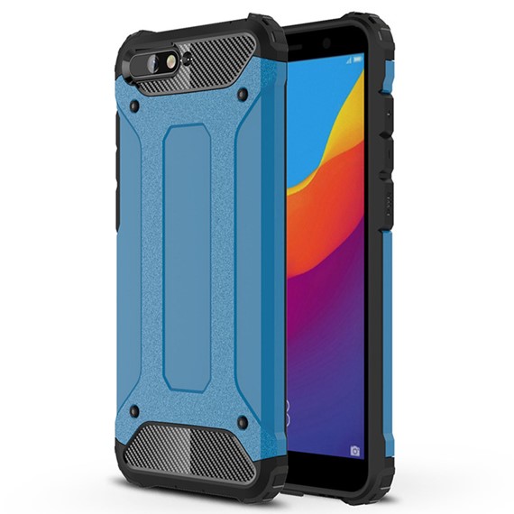 Microsonic Huawei Y6 2018 Kılıf Rugged Armor Mavi 1