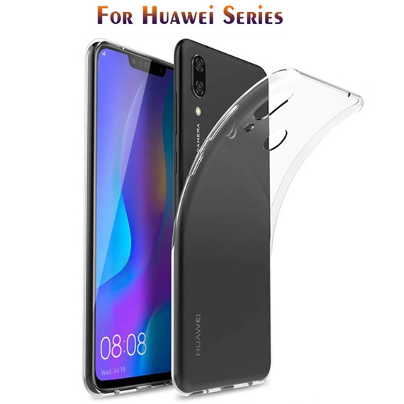 Microsonic Huawei Y9 2019 Kılıf Transparent Soft Beyaz 3