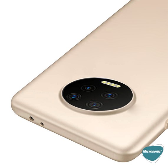 Microsonic Matte Silicone Infinix Note 7 Kılıf Gold 6