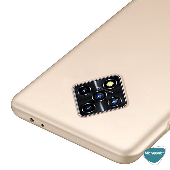 Microsonic Matte Silicone Infinix Zero 8 Kılıf Rose Gold 3